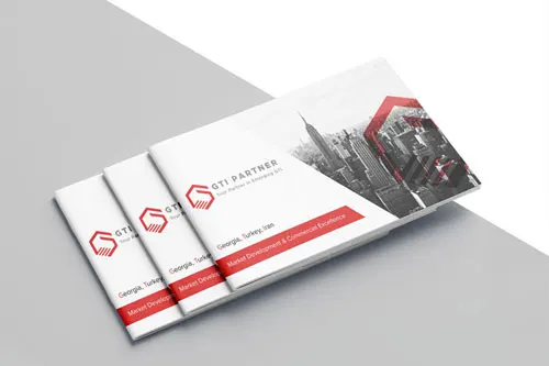 GTI Partner Company catalog, logo and office set design | Hossein Donyadideh