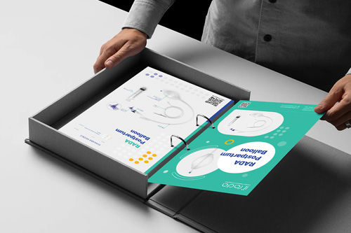 Brochure and Catalog design for Rada Medical Company | Donyadideh Company