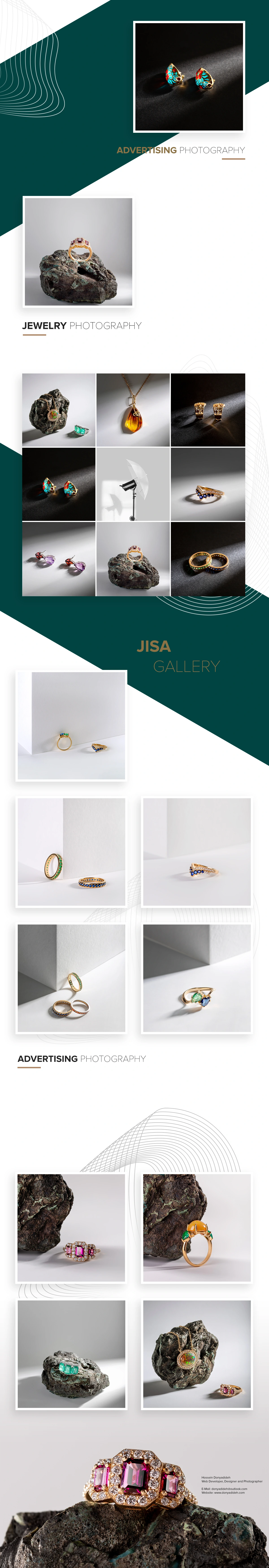 Jisa Gallery عکاسی جواهرات، عکاسی تبلیغاتی | حسین دنیادیده