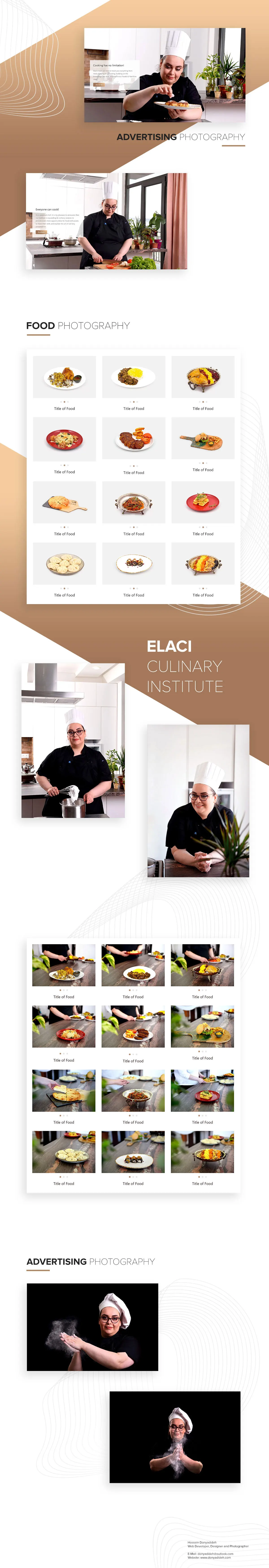 Elaci Culinary Institute Advertising Photography and food photography | Hossein Donyadideh