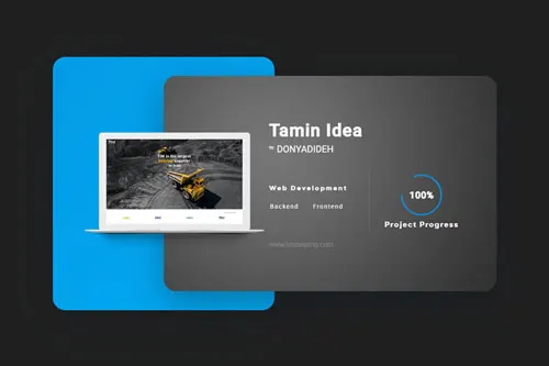 Tamin Idea Company website development | Hossein Donyadideh