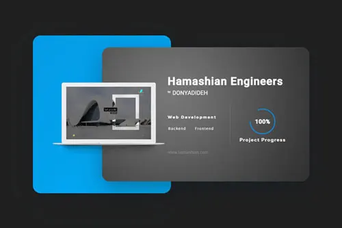 Hamashian Engineers website development | Hossein Donyadideh