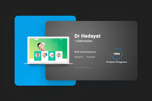 Dr Kosar Hedayat website development | Hossein Donyadideh