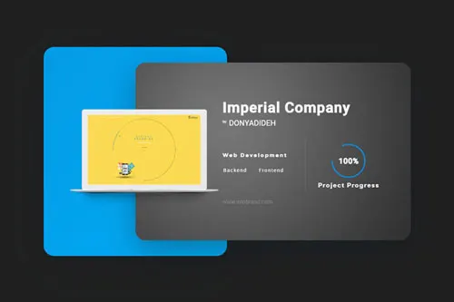 Imperial Brand Company website development | Hossein Donyadideh