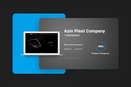 Azin Plast Company website development | Hossein Donyadideh