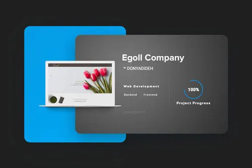 Egoll Company website development | Hossein Donyadideh