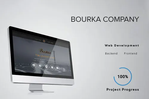 Bourka Company website development | Hossein Donyadideh