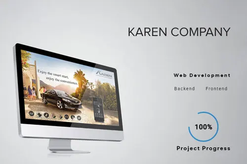 Karen Company website development | Hossein Donyadideh