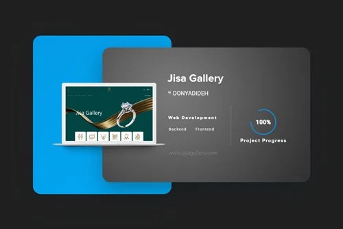 JISA Gallery website and online store development | Hossein Donyadideh