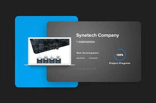 SYNETECH Company website development | Hossein Donyadideh