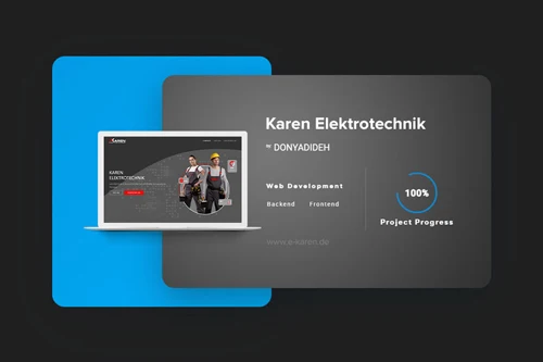 Karen Elektrotechnik website development | Hossein Donyadideh