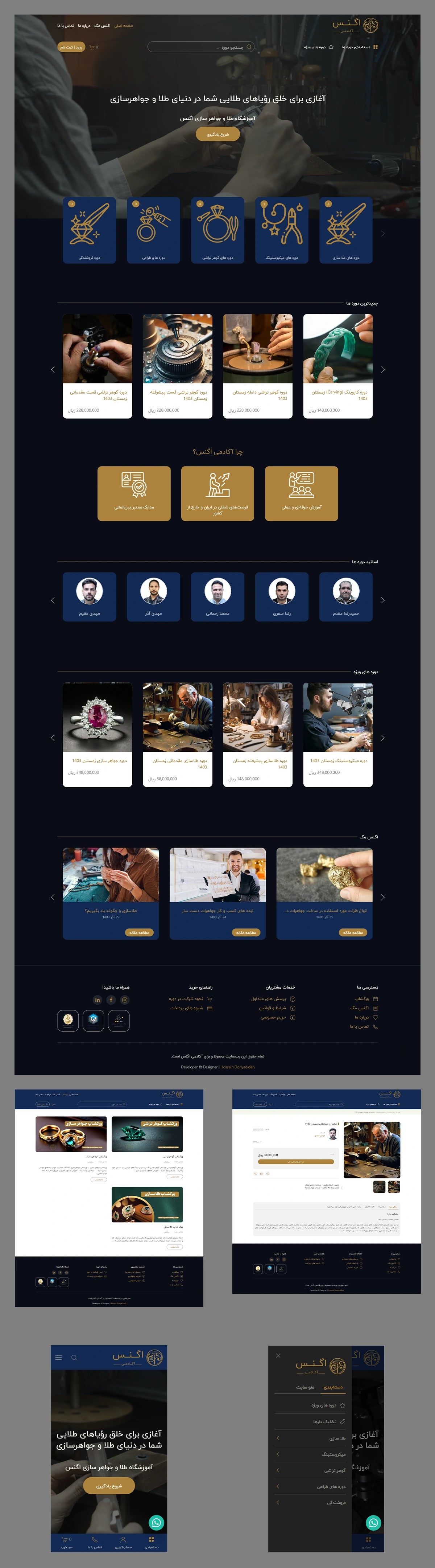 AGNES ACADEMY online course sales development | Hossein Donyadideh