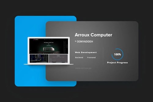 ARROUX COMPUTER website development and online catalog | Hossein Donyadideh