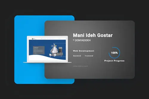 Mani Ideh Gostar website development | Hossein Donyadideh