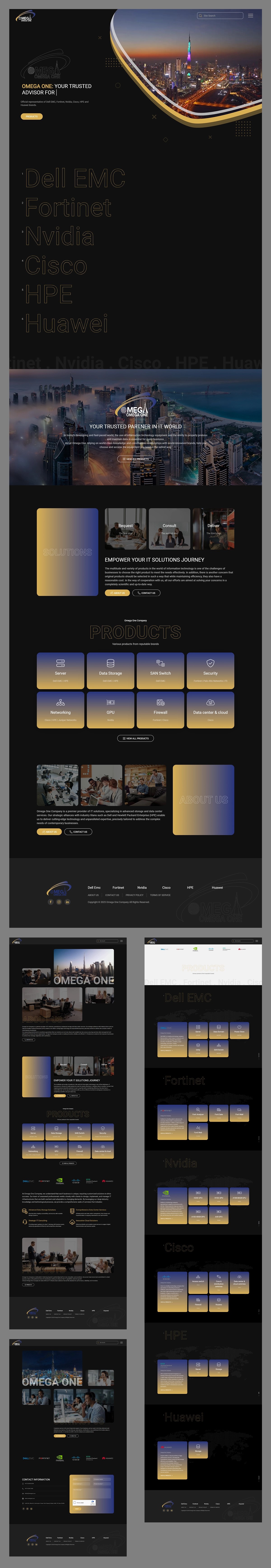 Omega One Company website development and online catalog | Hossein Donyadideh