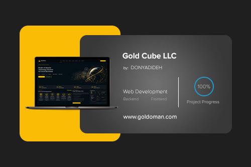 Website programming and design for Gold Cube LLC, Oman by Donyadideh Company