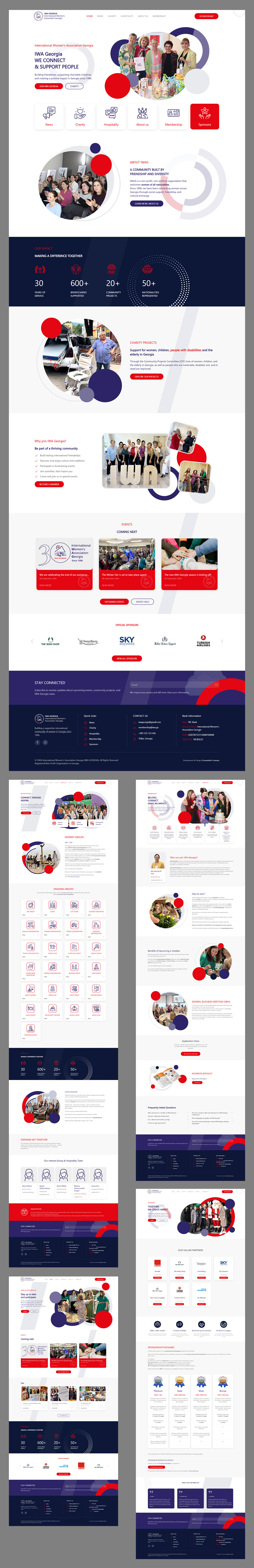 Website programming and design for IWA Georgia by Donyadideh Company