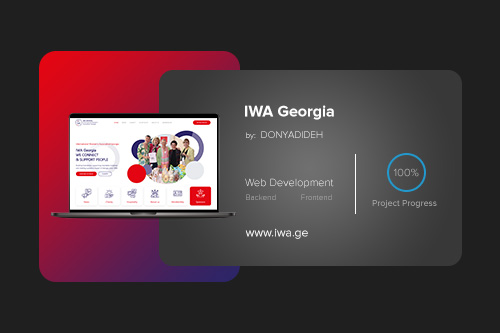Website programming and design for IWA Georgia by Donyadideh Company