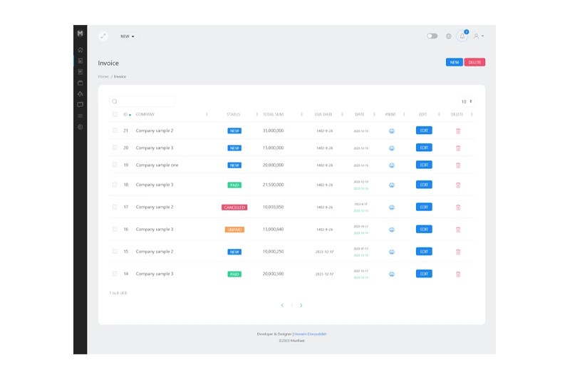 MaxInvoice | Hossein Donyadideh